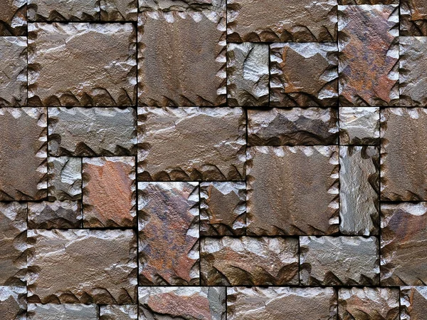 不揃い 継続的なレプリケーションのためのパターンとシームレスに石壁ブロック シームレスに自分のポートフォリオの背景を参照してください — ストック写真