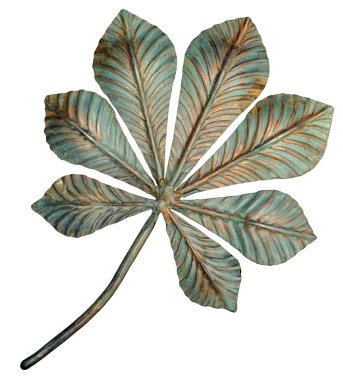 Bronze chestnut leaf. clipart