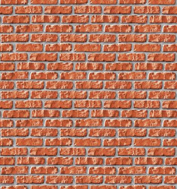 Red brickwork seamless background. clipart