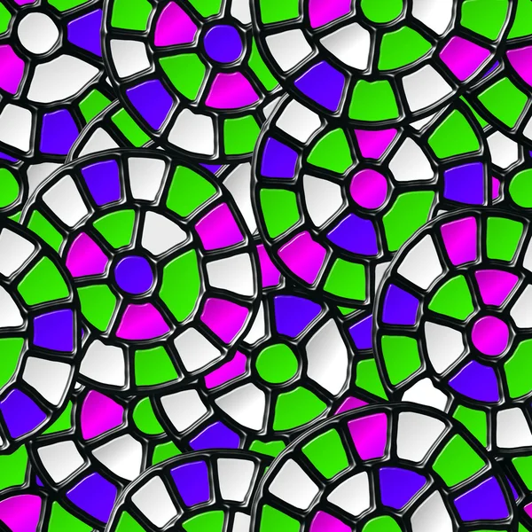 Mosaik nahtloser Muster. — Stockfoto