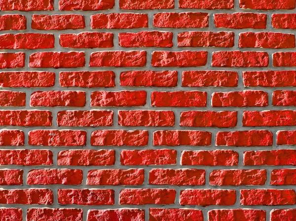 Rode bakstenen muur. — Stockfoto