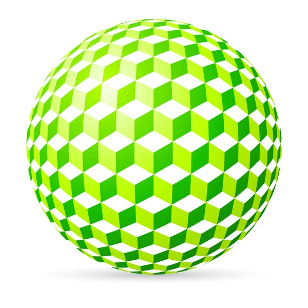 Spherical cubes. — Stock Vector