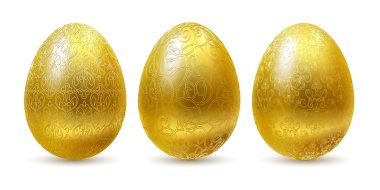 Golden eggs. clipart