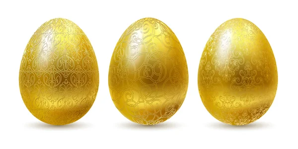 Ovos dourados . — Vetor de Stock
