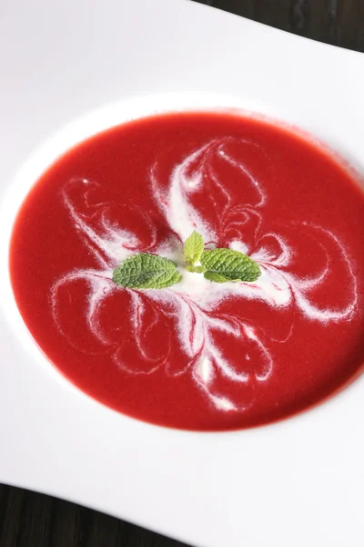 stock image Strawberry soup