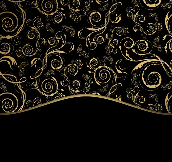 Cadre doré beauté — Image vectorielle
