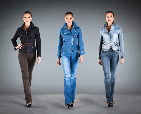 Jeans vestiti collezione — Foto Stock