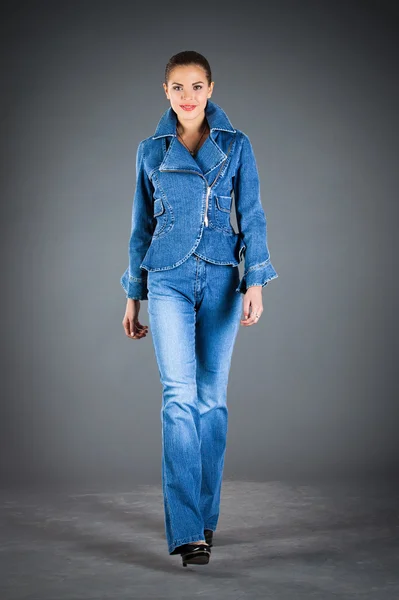 Roupa de coleção de jeans — Fotografia de Stock