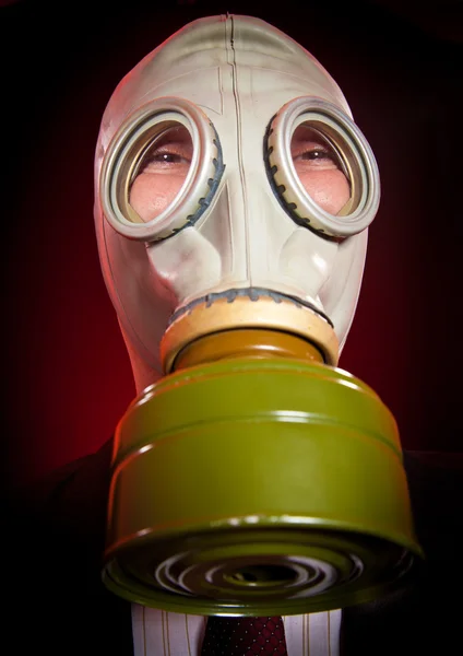防毒マスクの人 — ストック写真