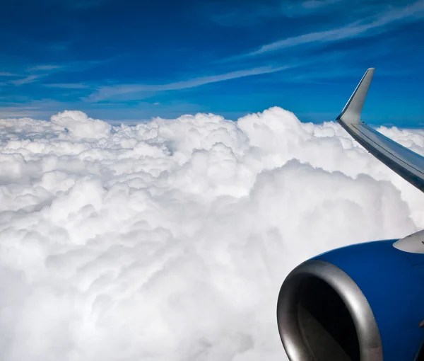 View sky from an airplane — Stock Photo, Image