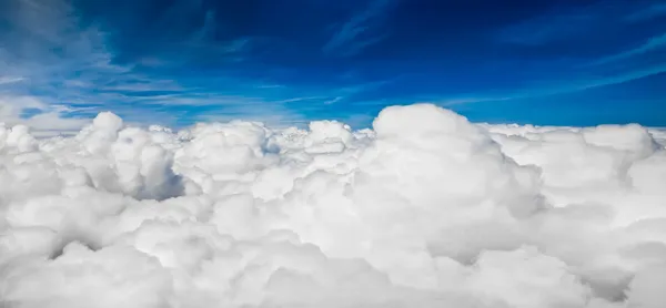 Obloha pohled z letadla — Stock fotografie