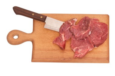 Slices of the meat clipart