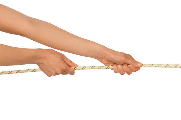 Pulling of a rope — Stock Photo, Image