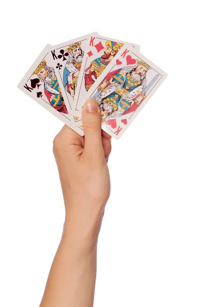 Cards in casino — Stock Photo, Image