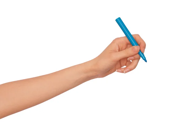 Bolígrafo de fieltro azul — Foto de Stock