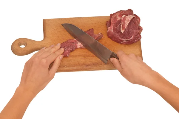 Segmenten van het vlees — Stockfoto