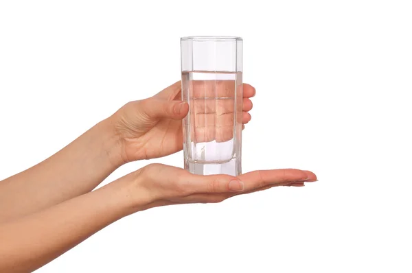 Glas med vand - Stock-foto