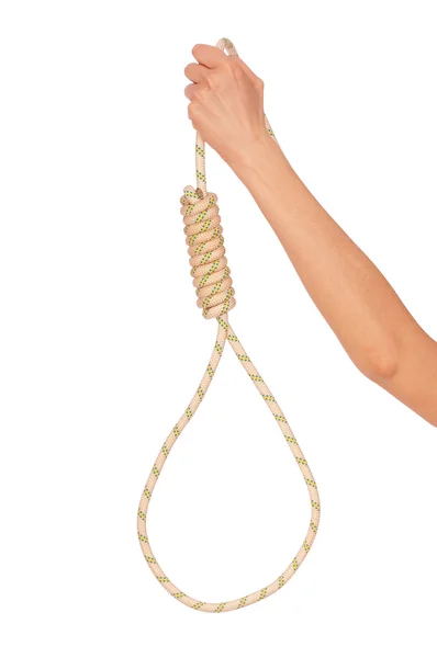 Suicide with rope — Stock Photo, Image