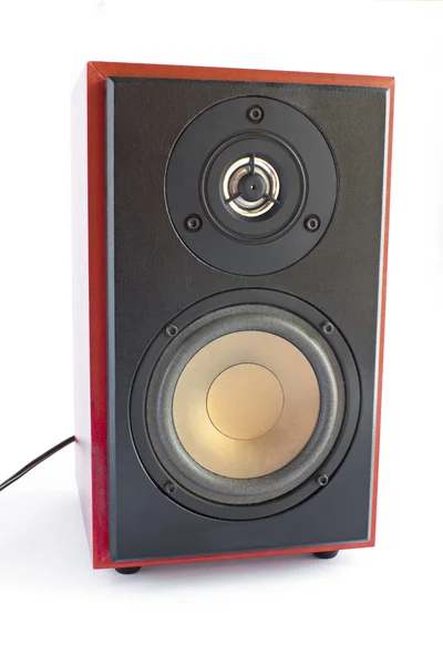 Two way brown audio speaker — Stock Photo, Image