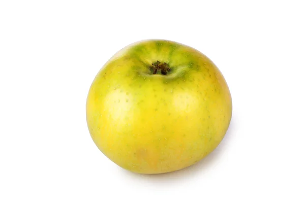 Beyaz Arkaplanda Izole Edilmiş Sarı Elma — Stok fotoğraf