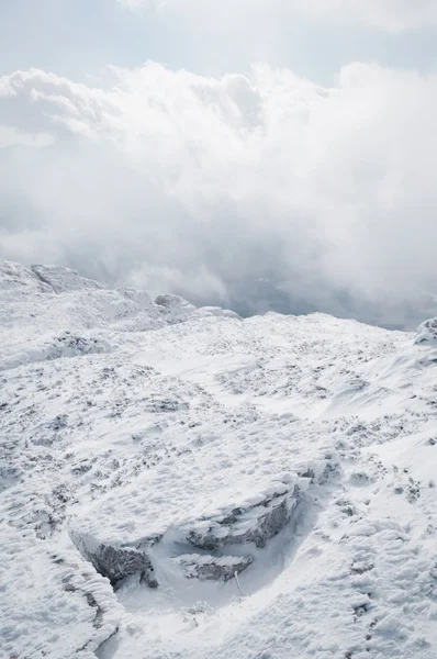 Dağlar Kış Manzara Doğa — Stok fotoğraf