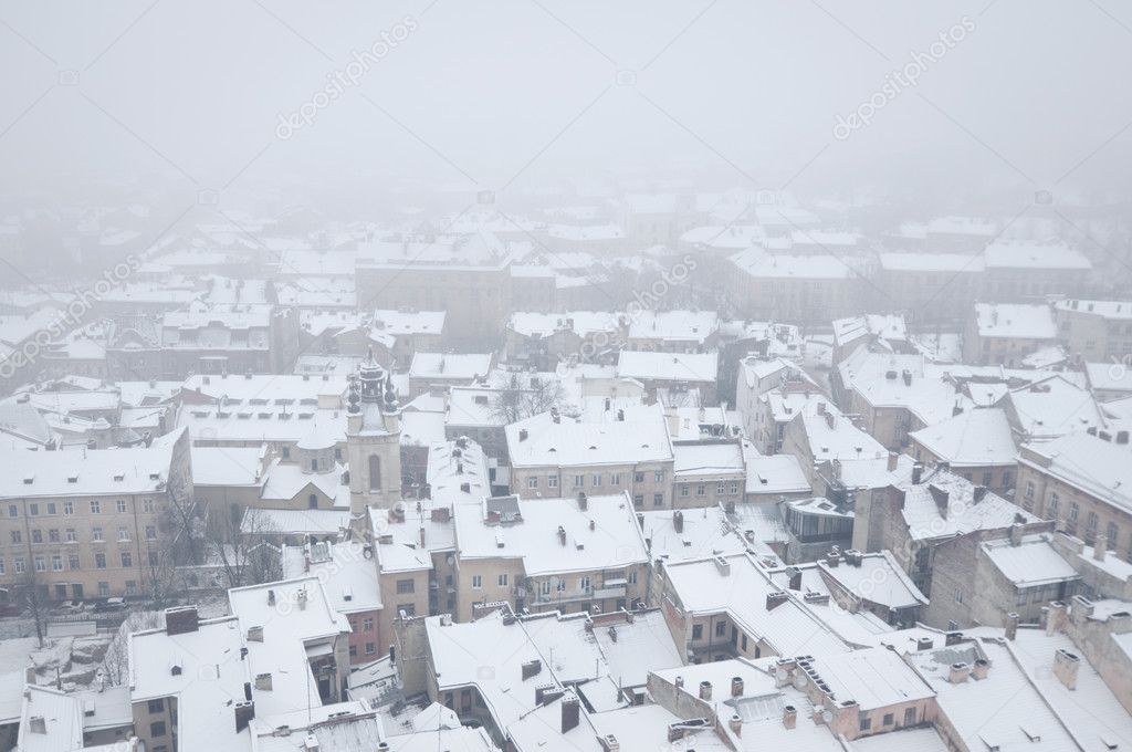 Snowy city
