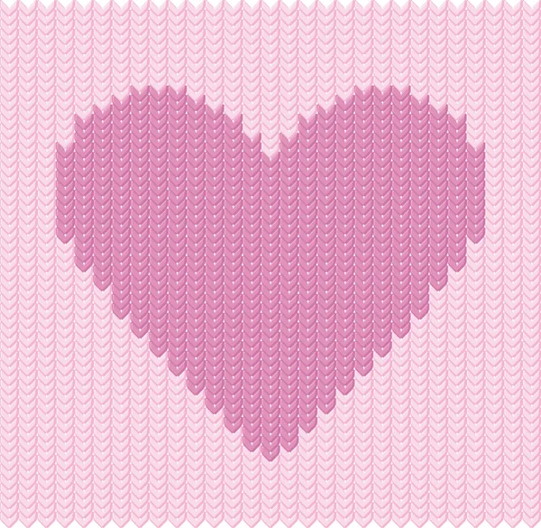 Stocking background with hearts — Stock Vector