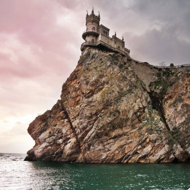 Well-known castle Swallow's Nest near Yalta in Crimea