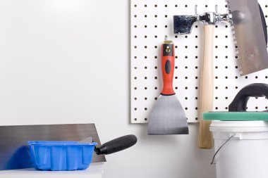 Plastering tools clipart