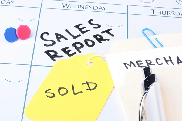 Reunião do relatório de vendas — Fotografia de Stock