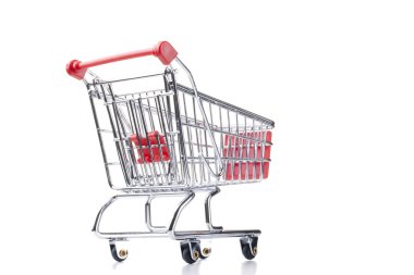 Empty shopping cart clipart