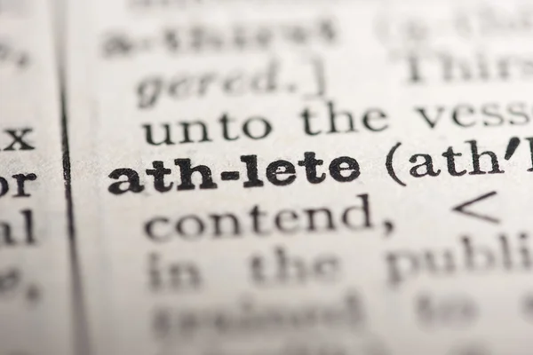 Palabra atleta — Foto de Stock