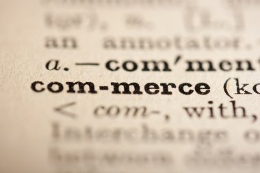 Word commerce clipart