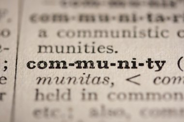 Word community clipart