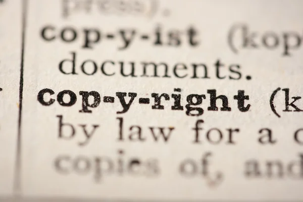 Copyright Word — Foto Stock