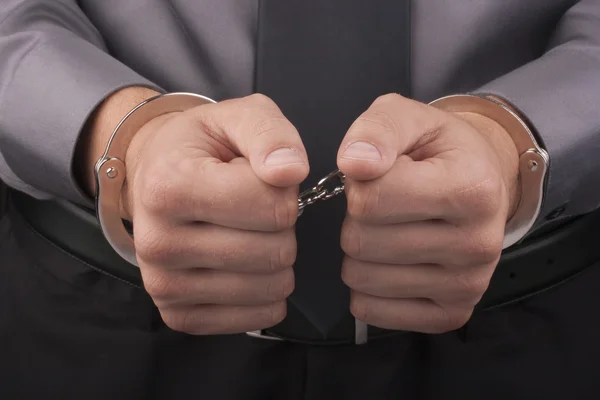 Arrest handcuffs — Stock Photo, Image