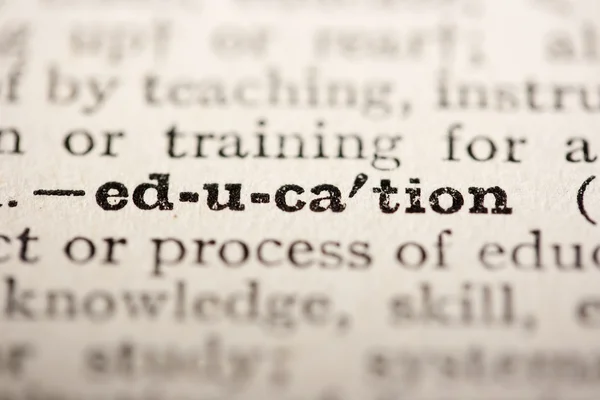 Palavra educação — Fotografia de Stock