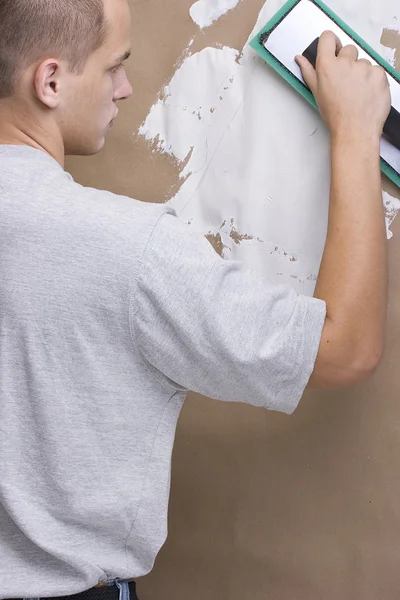 stock image Plasterer