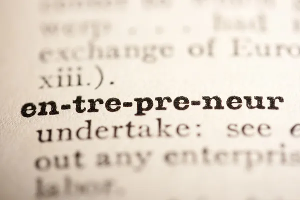 Word entrepreneur — Stock Photo, Image