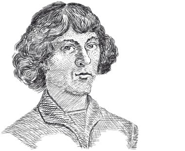 Vector - Nicolaus Copernicus clipart