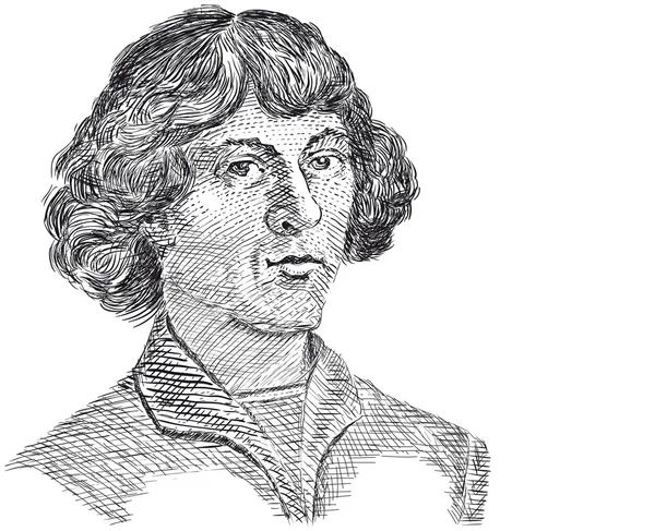 Vektor - Nicolaus Copernicus — Stock Vector