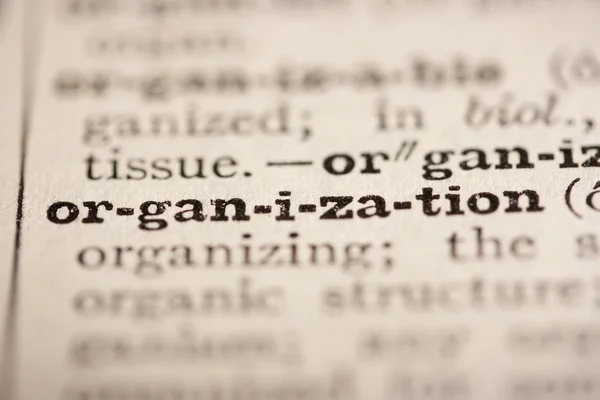 Organización Word — Foto de Stock