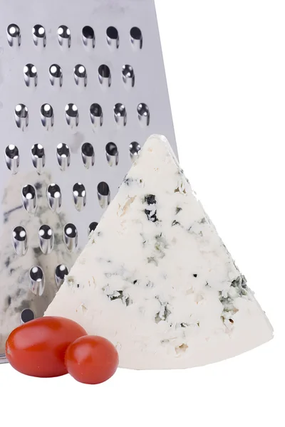 Dánský sýr niva s formy — Stock fotografie