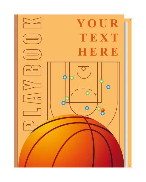 Libro de baloncesto — Vector de stock