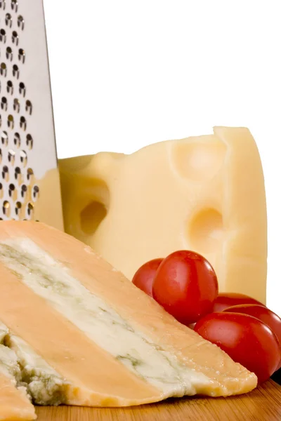 Gloucester with Swiss cheese — Stock Photo, Image