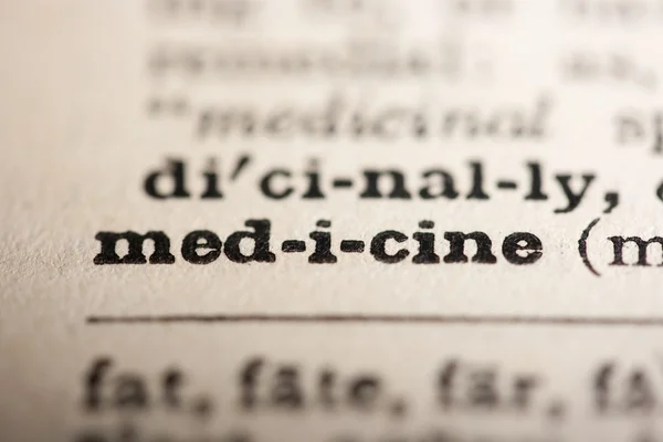 Słowo medycyny — Zdjęcie stockowe