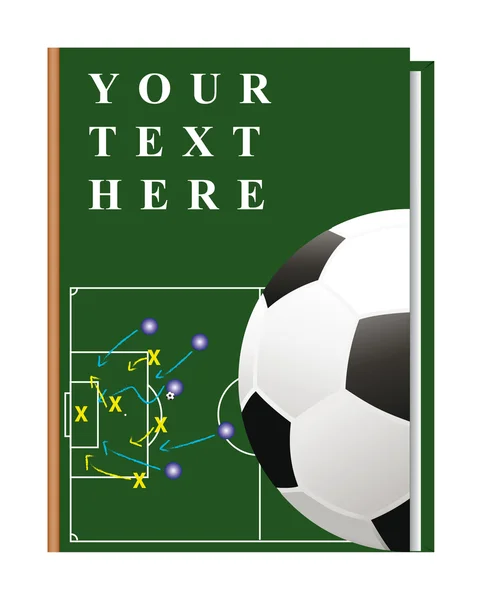 Libro de fútbol — Vector de stock