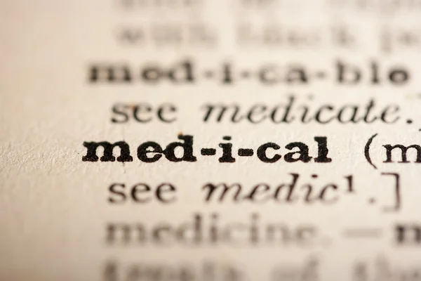 Ordet medicinsk — Stockfoto