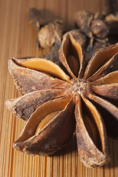 stock image Kitchen board with spices