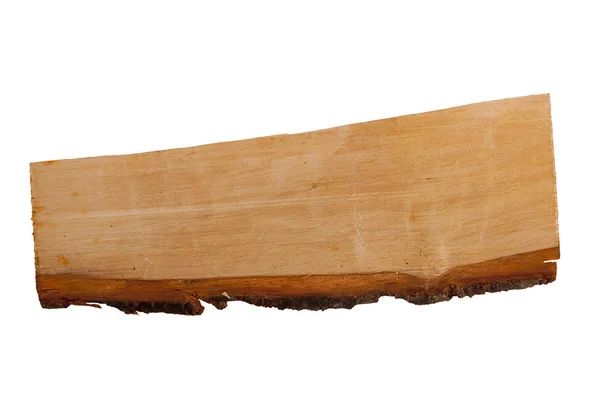 Altes Holzbrett Isoliert Auf Weißem Hintergrund — Stockfoto